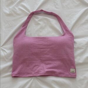 NWOT Vuori Pink Halter Top